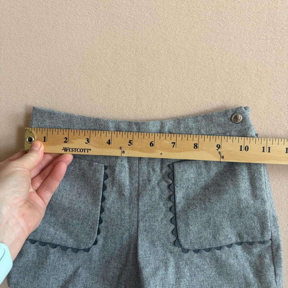 Jacadi Paris Wool Blend Scallop Trim‎ Shorts Gray Size 36M (3T) - Picture 10 of 10